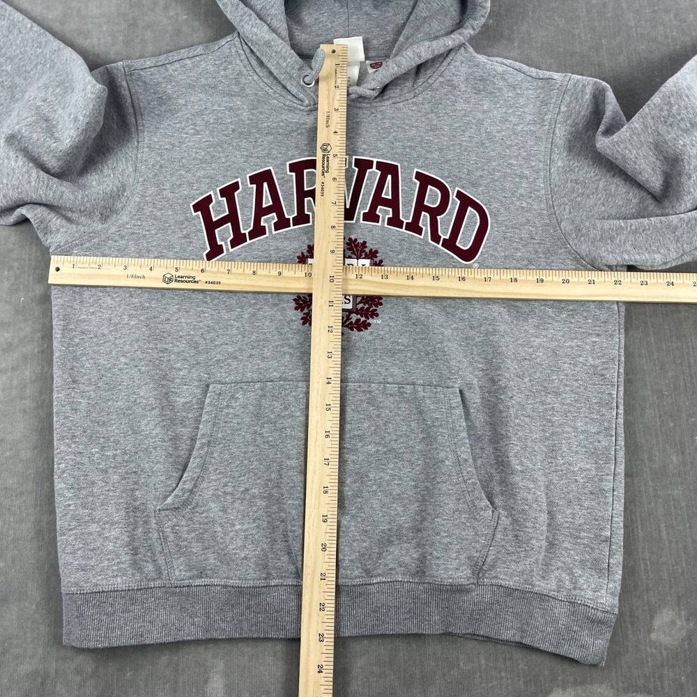 Harvard University H&M Mens Medium Gray Pullover Hoodie Graphic Sweatshirt - Picture 6 of 8